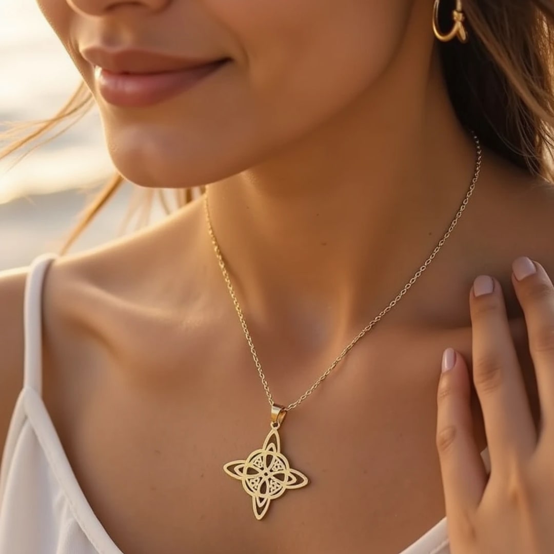 Wisiorek "Wieczna Ochrona" węzeł czarownicy