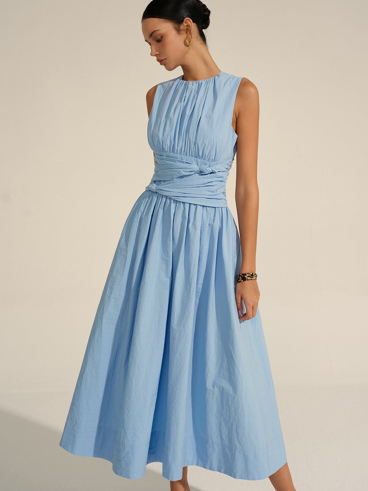 Stella | Ruched Waist Maxi kjole