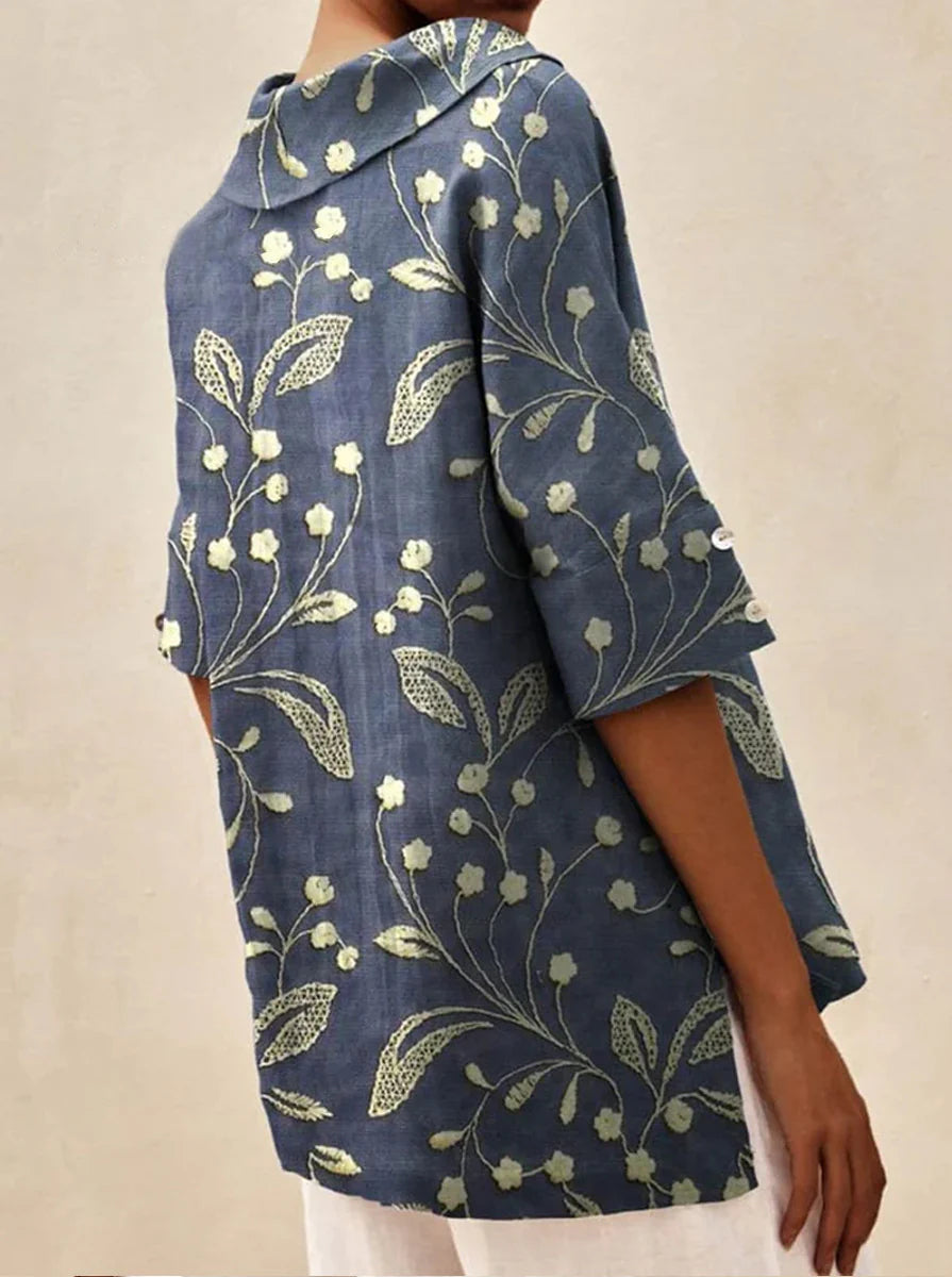 Andrea | Elegant top med V-udskæring