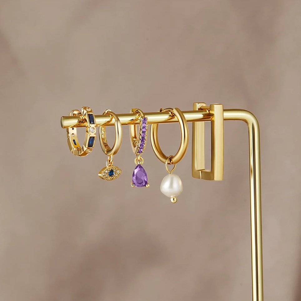 LYNE |Kolczyki krople wodne